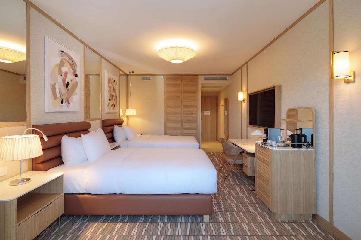 Caja de seguridad en la habitación, cortinas blackout y insonorización