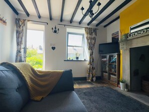 TV connectée, cheminée