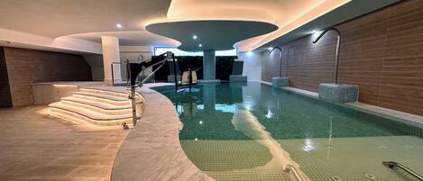 Indoor pool, a heated pool