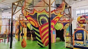 A play area with colorful climbing structures and a ball pit. - Sliverscape Premier Suite @ Melaka Raya [Bathtub Sleep 2-4] (Melaka)