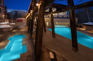 Piscine intérieure, piscine extérieure