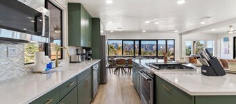 Discover luxury at Sedona Hiatus, a spacious 4BR retreat in West Sedona.