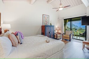 1 bedroom, iron/ironing board, WiFi, bed sheets - (7305) Ocean View Studio Hanalei Bay Resort, Pool , Tennis, Beach Gear (Princeville)