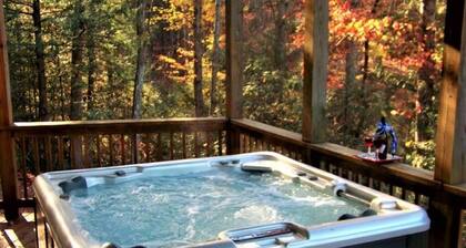 Lure Me in Lodge: Large Lake Lure Vacation Rental with Hot Tub, Game Room & Mountain Views