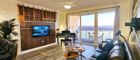 TV, video games, books, offices