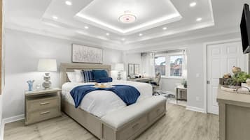 2 chambres, bureau, fer et planche à repasser, accès au Wi-Fi (inclus)