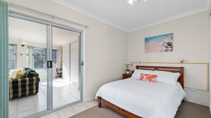 2 bedrooms, desk, iron/ironing board