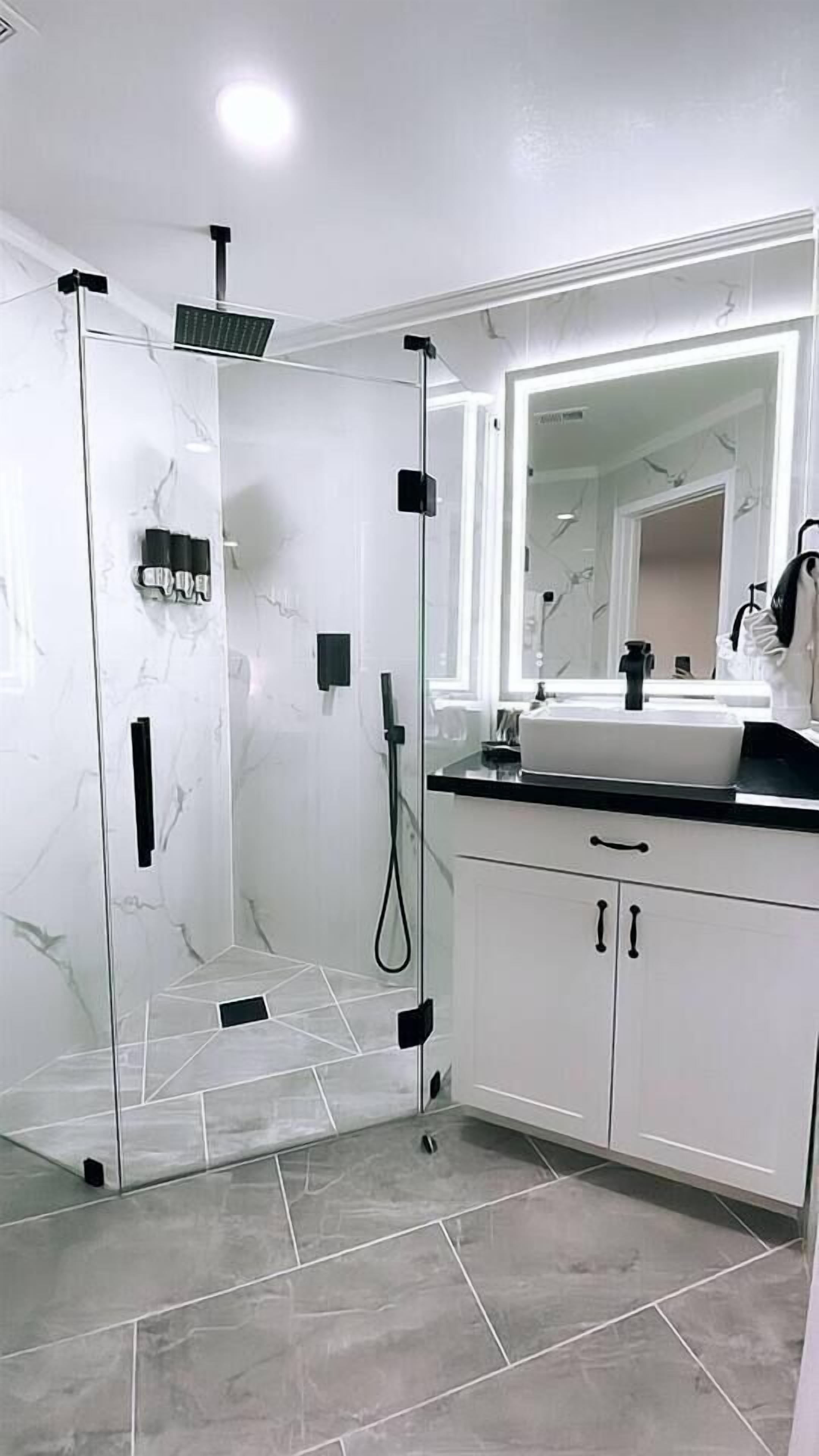 Hair dryer, towels