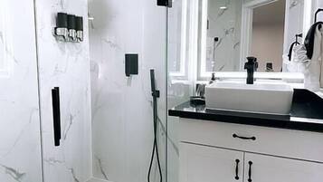 Hair dryer, towels