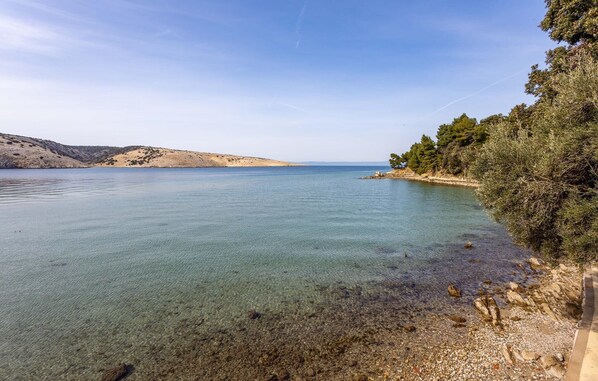 Nära stranden och fiske