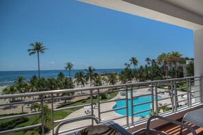 Classic Apartment, 2 Bedrooms, Balcony, Beach View | Balcony view - Beachfront Condo Costa del Sol Sleeps 6 (Guayacanes)