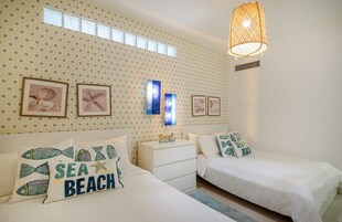 Classic Apartment, 2 Bedrooms, Balcony, Beach View | 2 bedrooms, premium bedding, memory foam beds, individually decorated