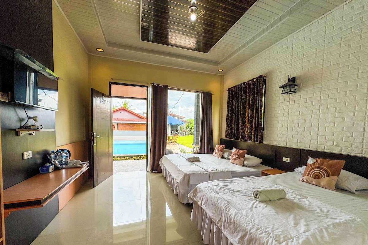 Chambre Triple Familiale, balcon