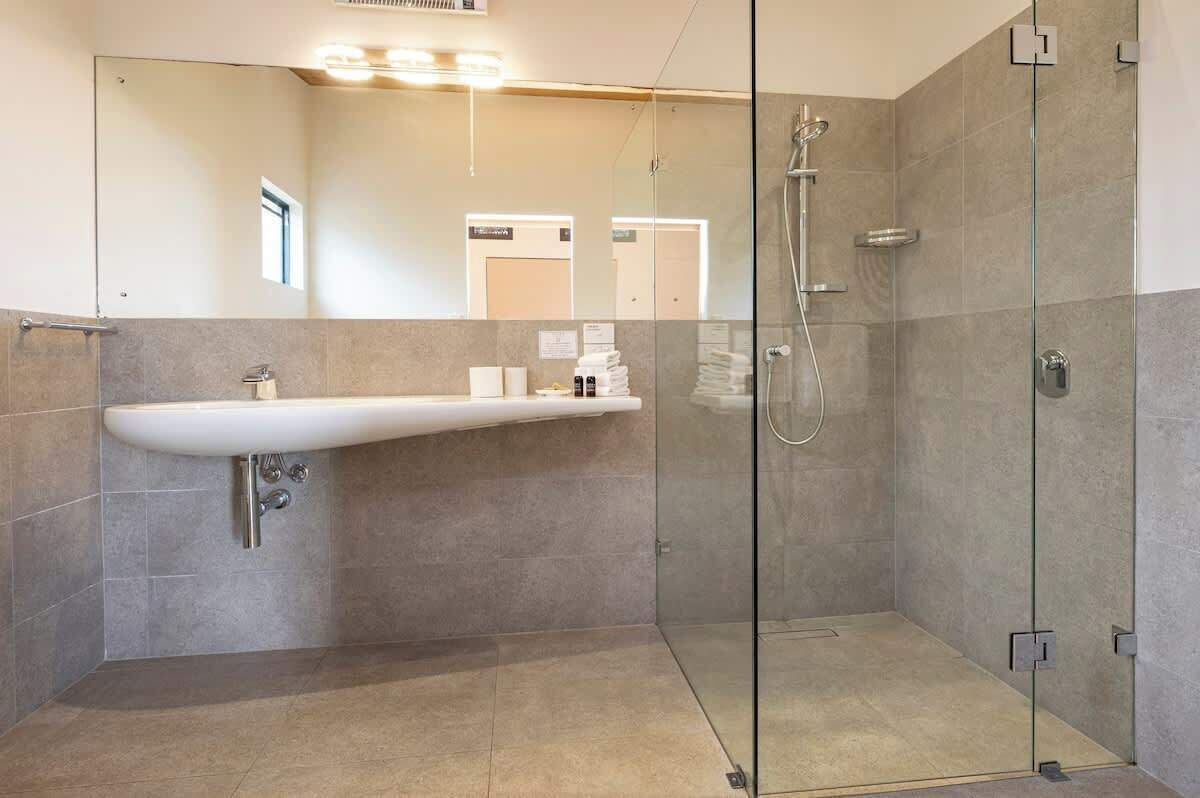 Shower, hair dryer