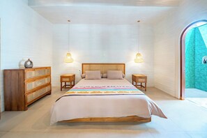 Villa, 2 habitaciones, alberca privada | 2 habitaciones, cortinas blackout y wifi gratis 