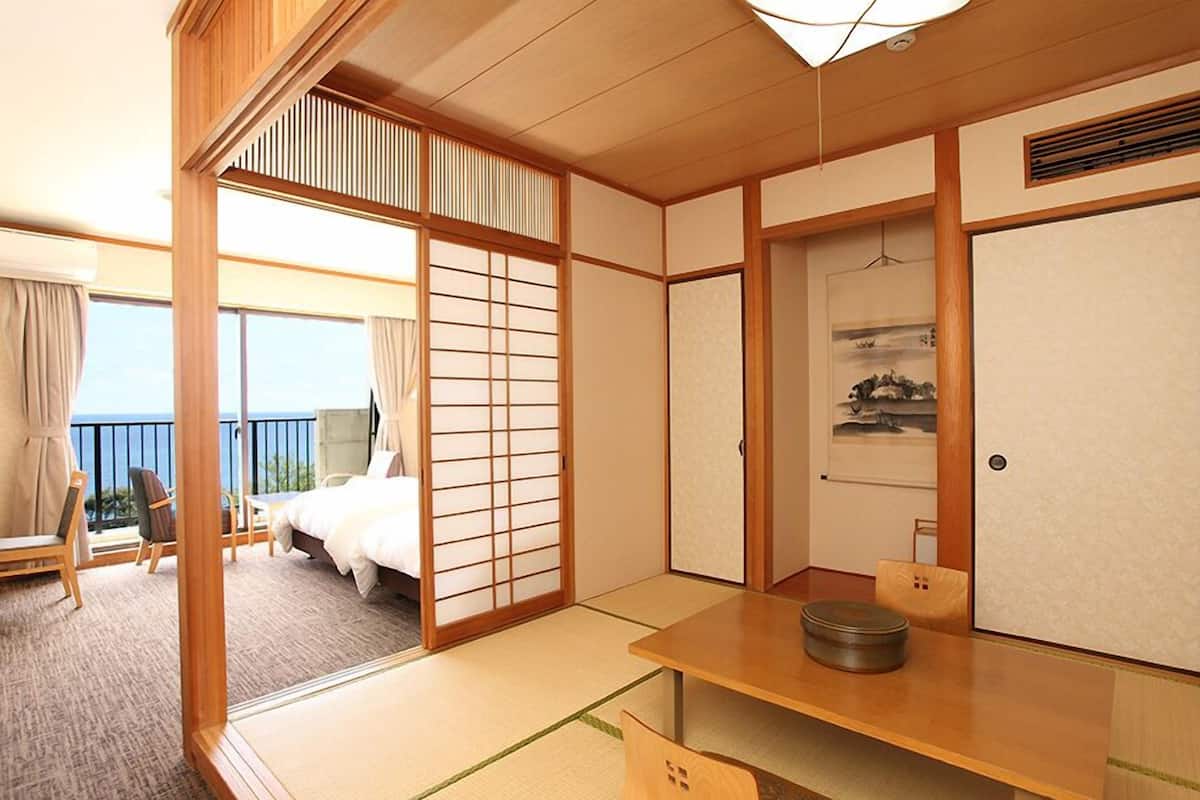 Kamer, niet-roken (Main Building, Japanese-Western Style) | Een kluis op de kamer, verduisterende gordijnen, gratis wifi, beddengoed