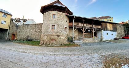 Vacation apartment on the Goldener Steig market square balcony