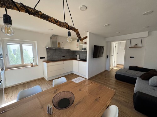 Ferienwohnung 'Am Biohof' mit privater Terrasse und Wi-Fi