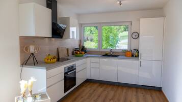 Fridge, oven, stovetop, dishwasher