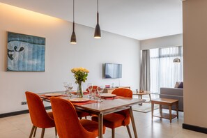 Spiseområde på rommet