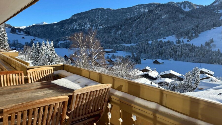 Apartment in Gstaad With Stunning Mountain Views