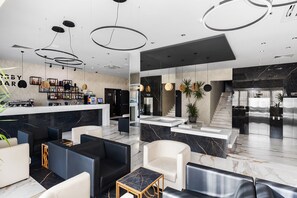 Sittområde i lobbyn