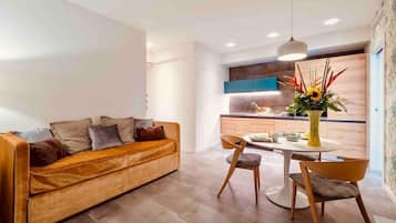 Apartment, 2 Bedrooms | Living area | 42-inch Smart TV with cable channels, Netflix, streaming services