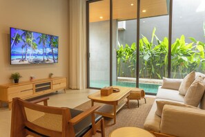 Vila superluxo, sacada, vista para o mar | 3 quartos, ferros/tábuas de passar roupa, Wi-Fi de cortesia