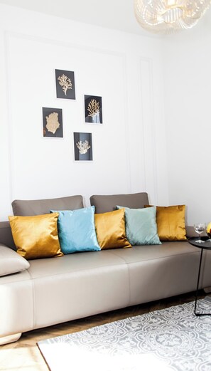 TV - Family Luxury Gold & Playstation, 1-6, 2 sypialnie i salon, 100m Bazylika (Gdansk)