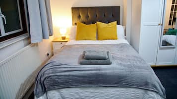 2 bedrooms, iron/ironing board, travel crib, WiFi