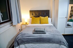 2 bedrooms, iron/ironing board, travel crib, WiFi