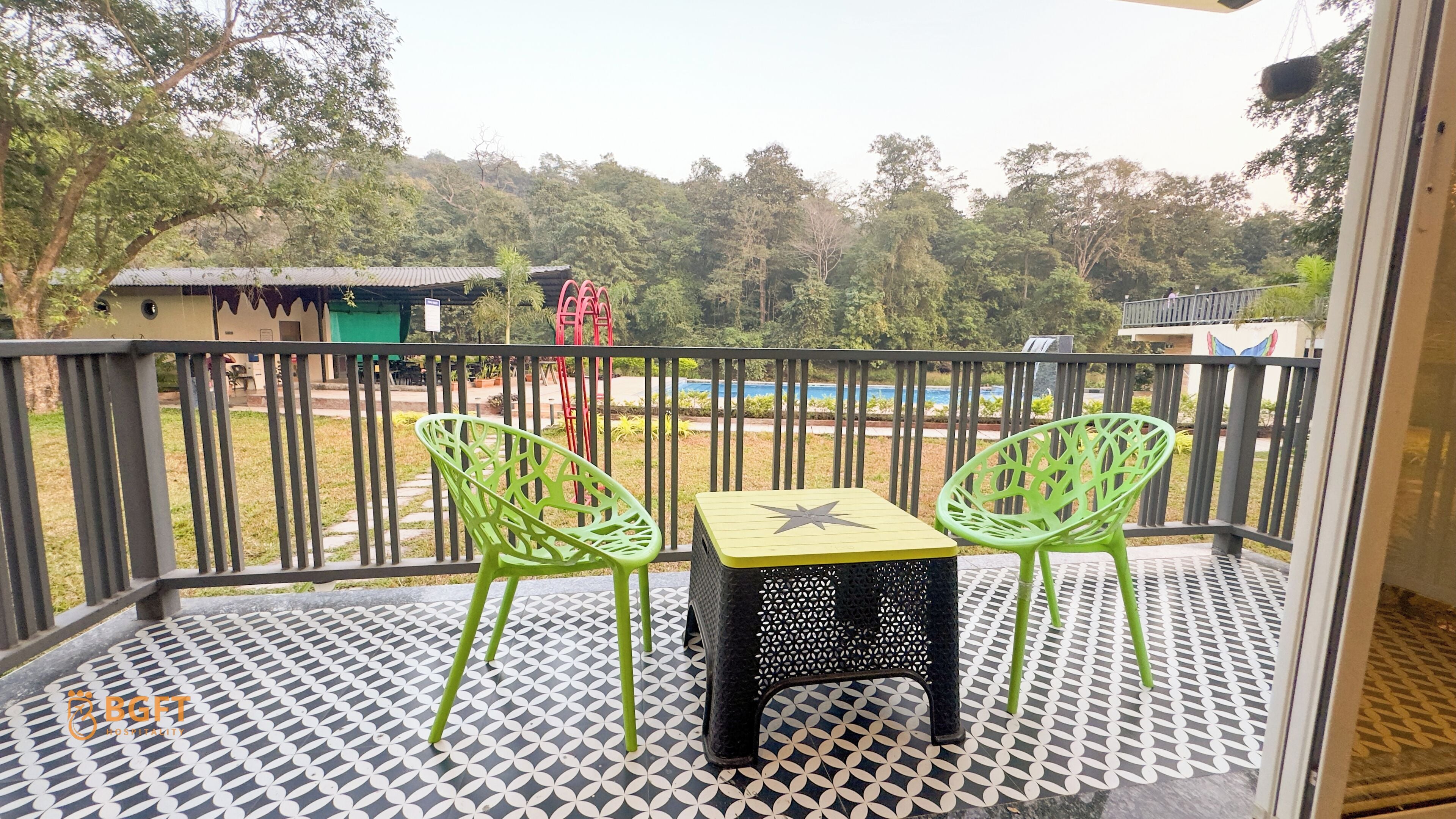 Cottage Deluks, 1 Tempat Tidur King, balkon, pemandangan gunung | Teras/patio