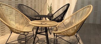 Tastefully furnished Deluxe two bedrooms shortlet apartment with balcony .