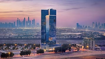 Vue depuis lâhĂ©bergement