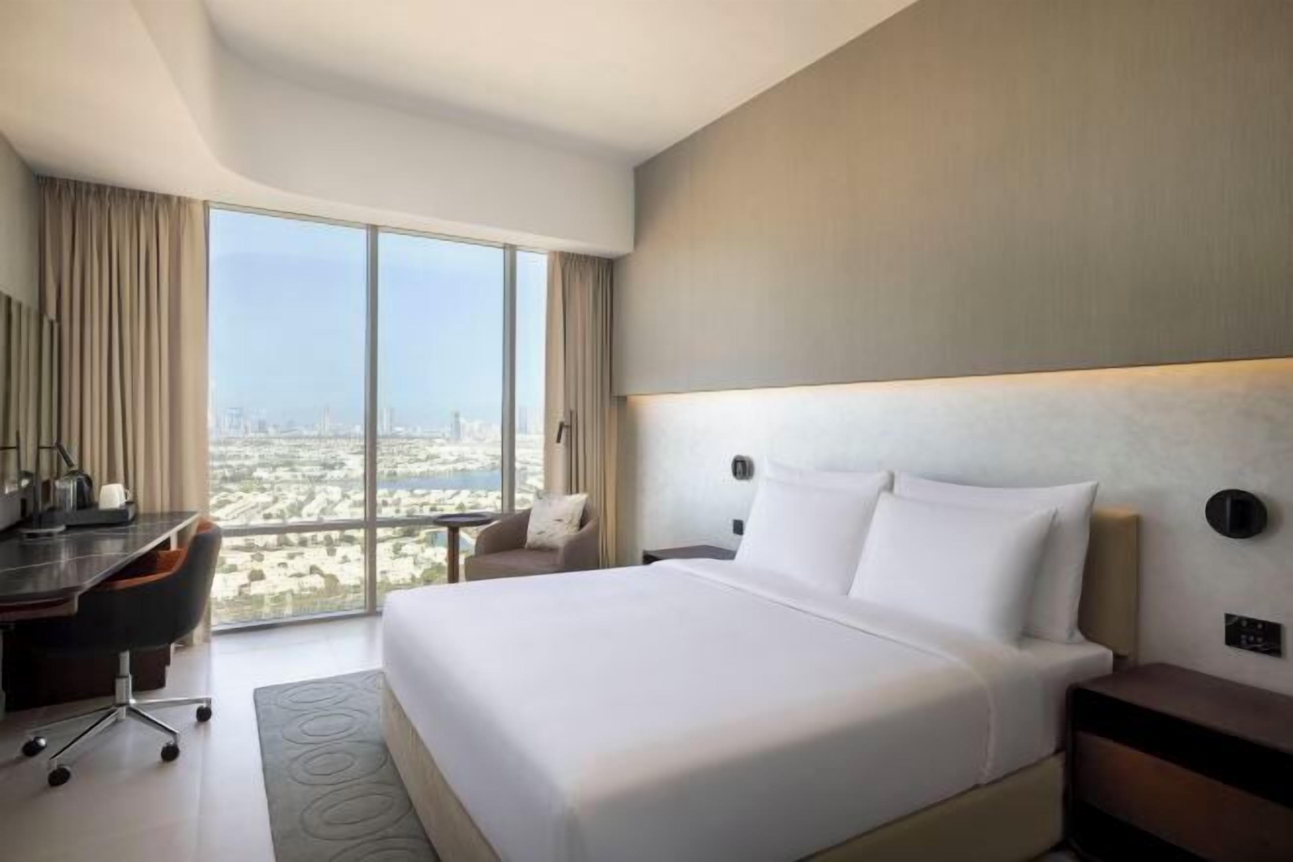 In-room safe, desk, laptop workspace, blackout drapes