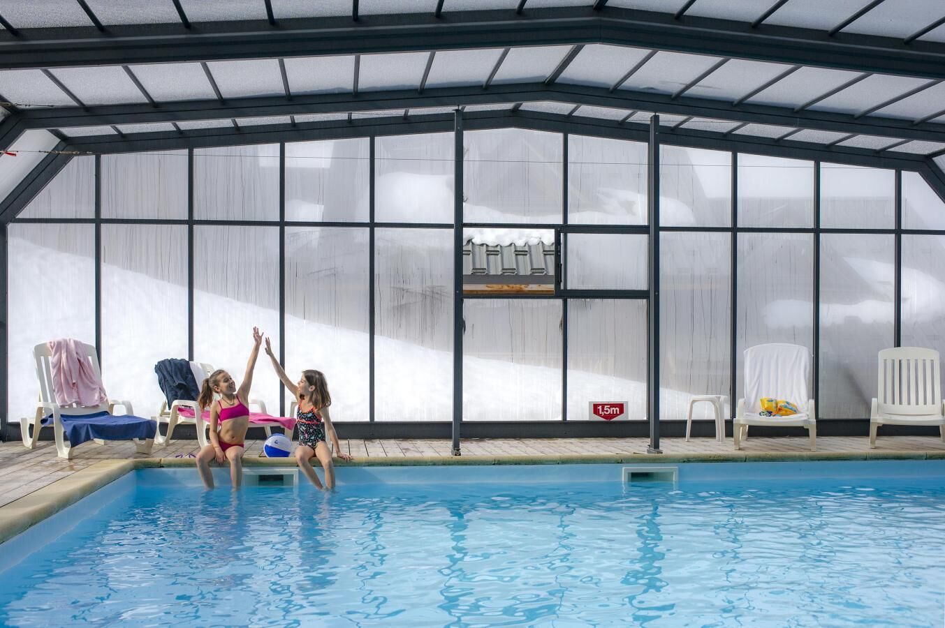 Indoor pool, a heated pool