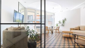 Leilighet, 1 soverom, tilgjengelighetstilpasset, balkong | Oppholdsområde