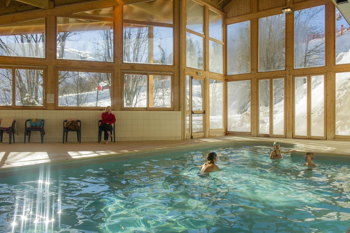 Indoor pool, a heated pool