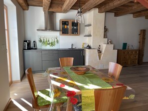 Dining - App. St. Sebastian in a cozy chalet with garden and terrace (Plazzoles)