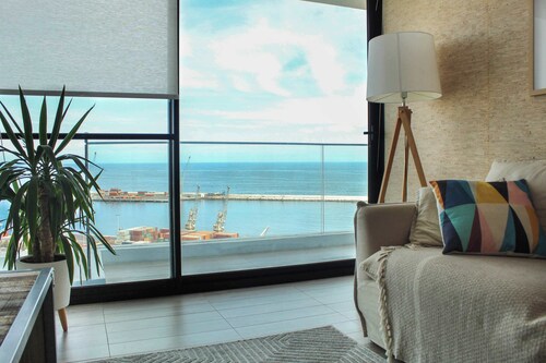 HOM | Depto Vista al Mar, Frente al Mall + Parking