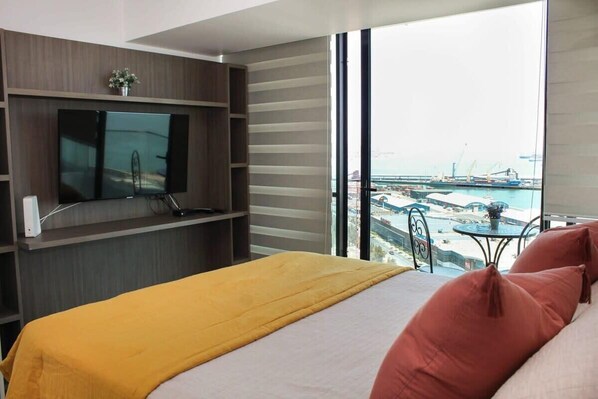 1 غرفة نوم ومكواة/لوح كي وواي فاي وملاءات أسرّة