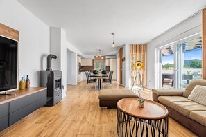 TV, fireplace - Villa Magdalena Zadar Villas (Donja Jagodnja)