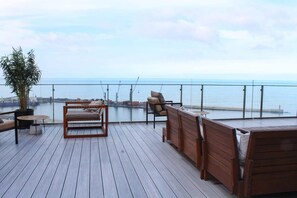 Terrace/patio - HOM | 2D2B con Terraza/Parking y vista al Mar PNM (Antofagasta)