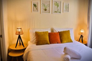 1 habitación, tabla de planchar con plancha, wifi y ropa de cama 