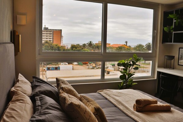 1 bedroom, desk, iron/ironing board, WiFi - HOM l Wifi CoWork Parking Piscina Serena Faro Mar (La Serena)
