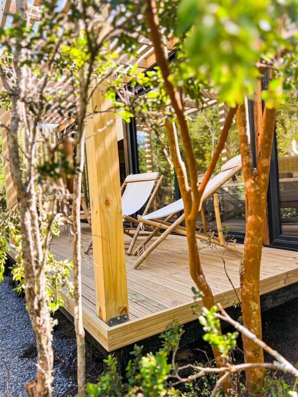 Terrace/patio - OUTSCAPE | Espectacular Cabaña en Lago Chapo con Hot Tub (Puerto Montt)