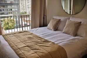 Strykjärn/strykbräda, wi-fi och sängkläder