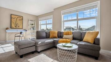 TV, fireplace, offices