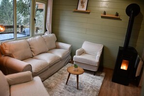 Apartment | Living room - Modern Chalet in Dochamps With Terrace (Manhay)