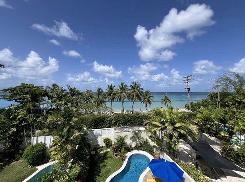 Stunning, Gated Villa opposite the best beach in Barbados with its own pool
